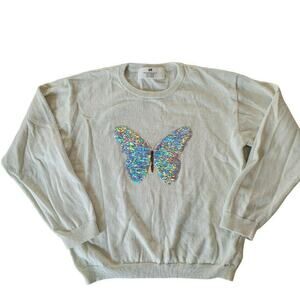 H&M Flip Sequin Butterfly Sweater